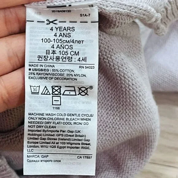 Baby Gap Reindeer Crewneck Sweater Size 4 NWT $35 - Picture 6 of 6